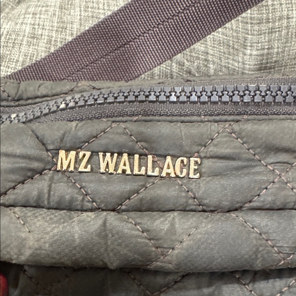 MZ Wallace Bag Metro Gray Quilted Crossbody Bag - Picture 16 of 17